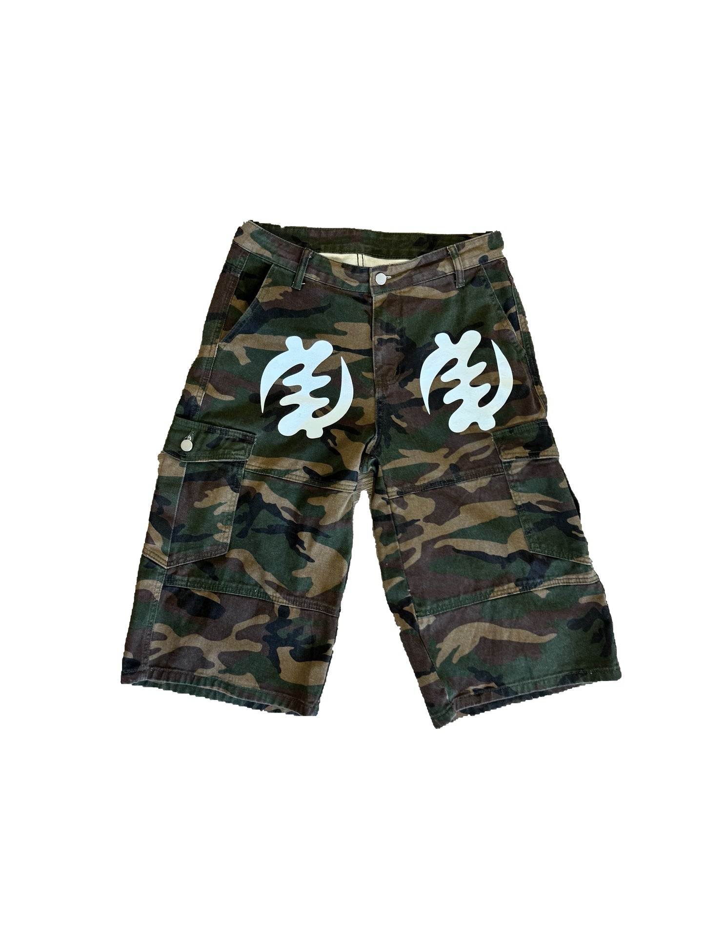 GYE NYAME CAMO JORTS