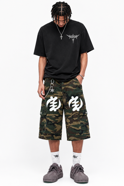 GYE NYAME CAMO JORTS